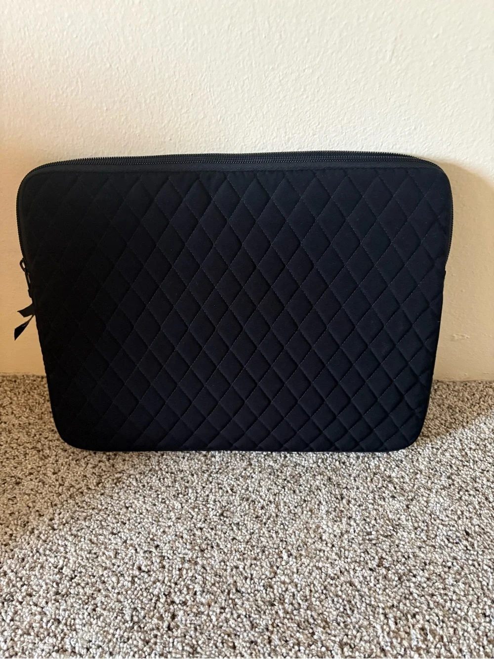 Quilted Laptop Sleeve - Black